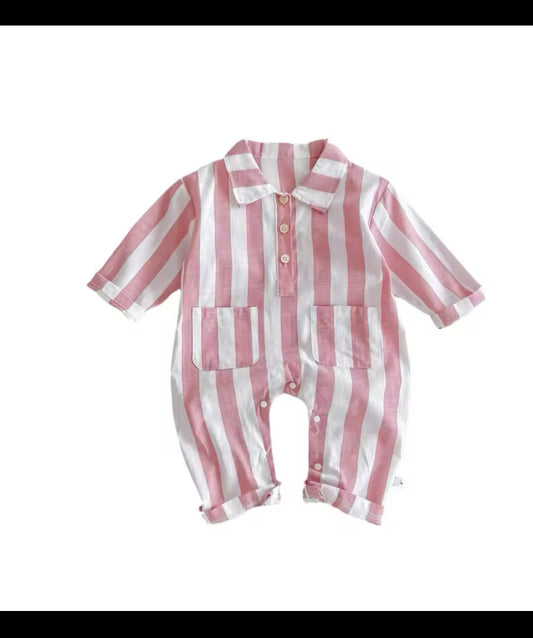 pinkpinstripe boilersuit