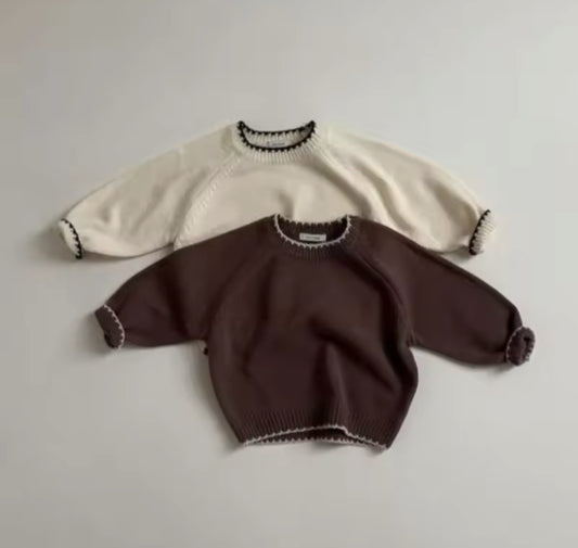 detailed knit sweater